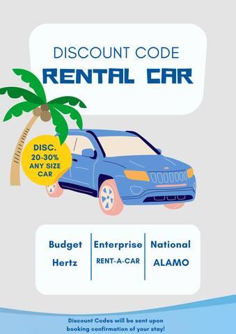 5 Beds, 0 Fees, 30% off Rental Car, Luquillo Beach2
