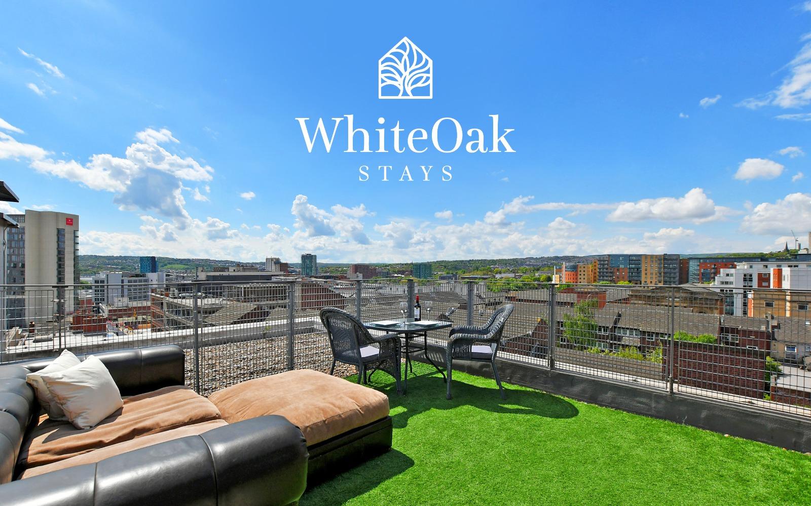 WhiteOak Stays - Sheffield Penthouse - Rooftop Terrace City Centre+ FREE Parking