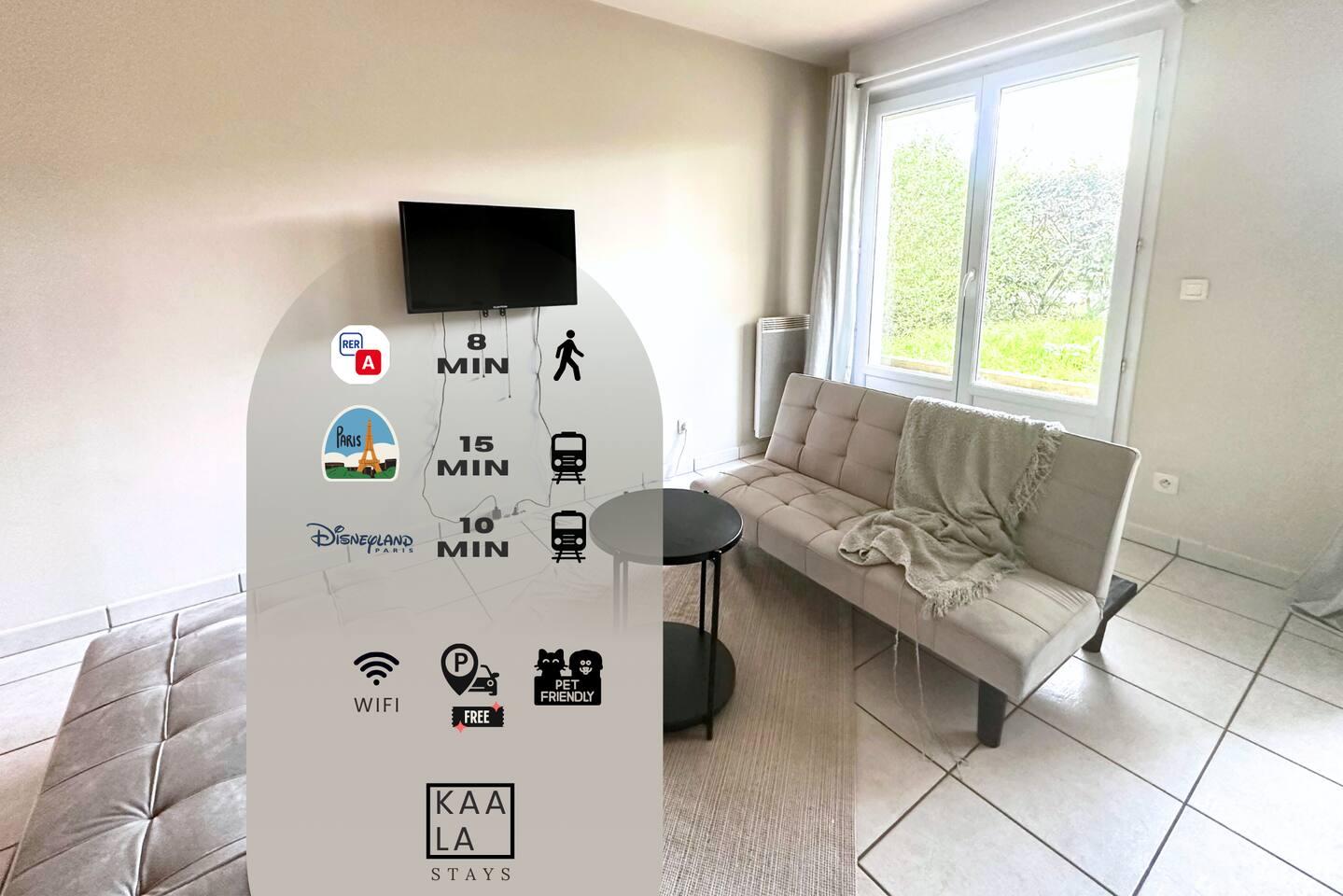Apt spacieux Paris-Disneyland | Garden + Parking