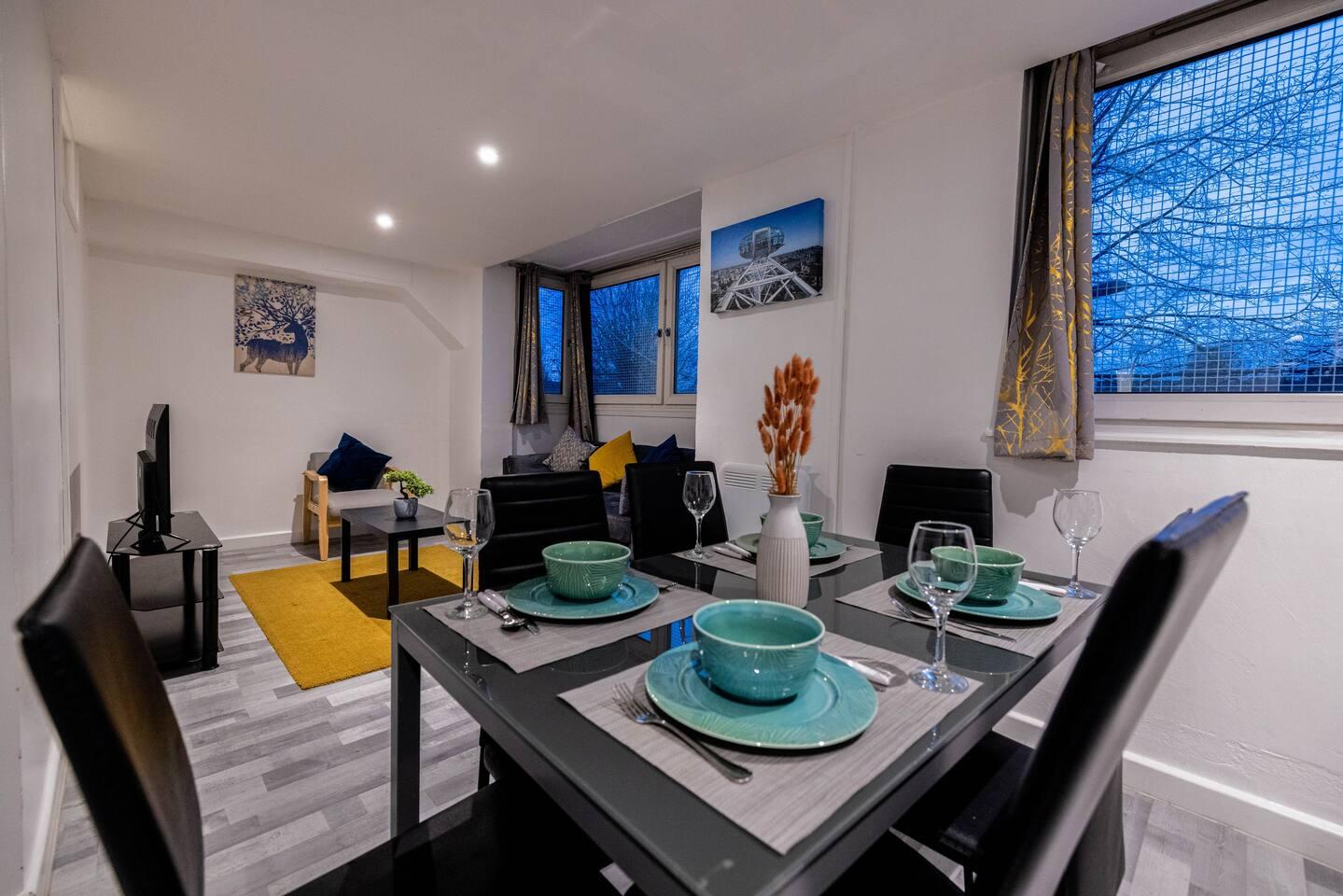 3 bedrooms flat-8 people-freeparking-wifi-babycot3