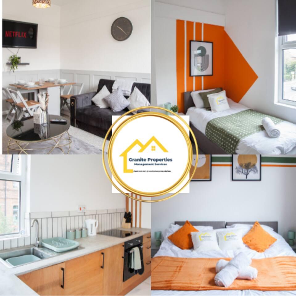 Luxurious and Roomy 2-BD Apartment: Free Parking