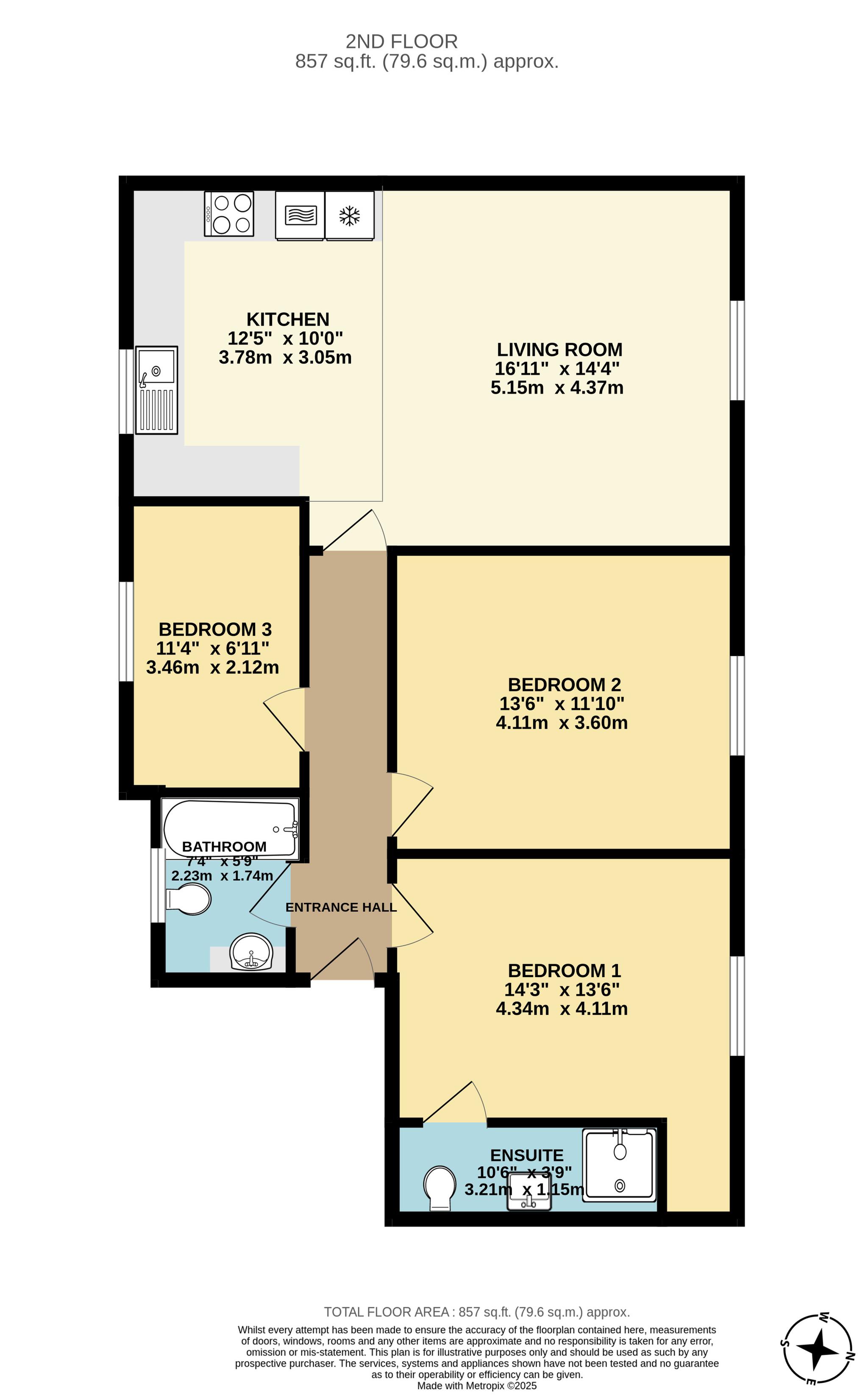 3BR Apt w/ Ensuite + Parking6