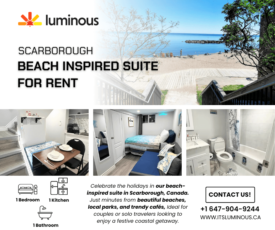 Bright Coastal Suite | Near Bluffs & Queen St. E