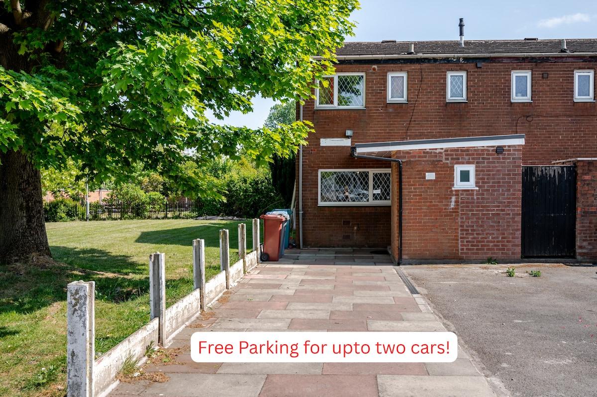 Free Parking • 2bath • 3Bedroom • ManchesterCentre2
