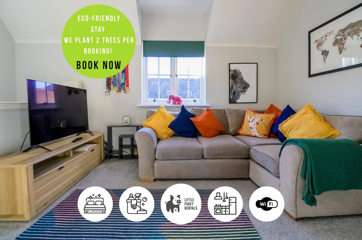 Spacious 2br Family Apartment w/ Wi-Fi (Sleeps 5)