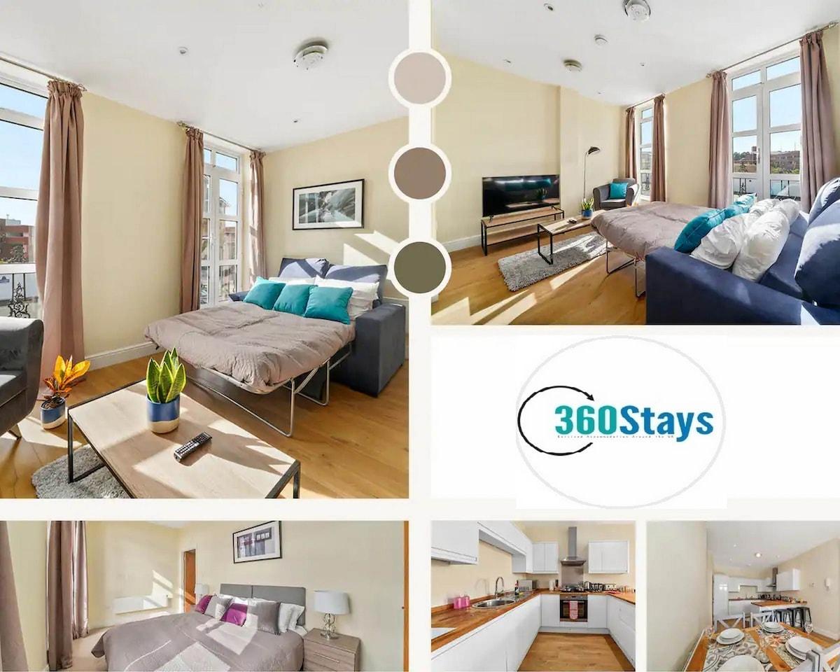 Luxury 2 Bedroom Apt.01 with Parking in Maidenhead