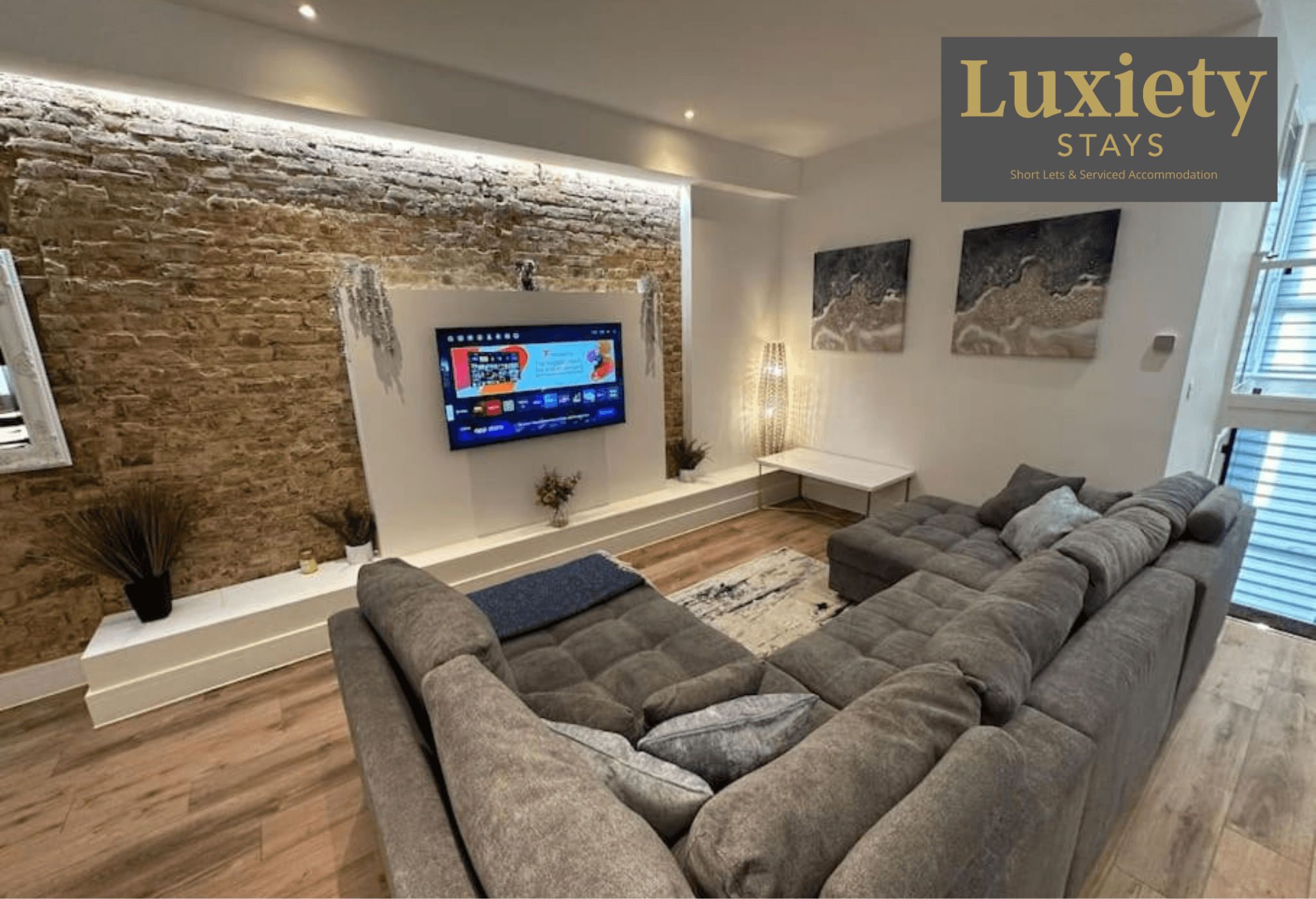 Luxiety Stays Short Lets | Stylish 2BR Apt - City2