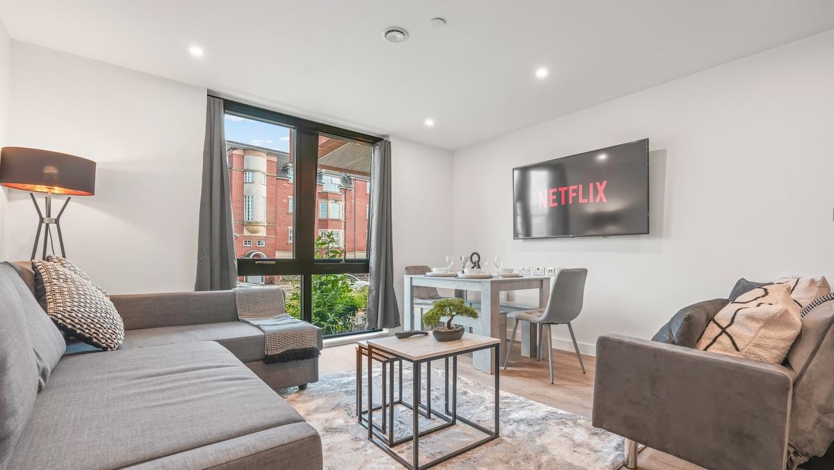 Stylish City Centre Flat Gym Access