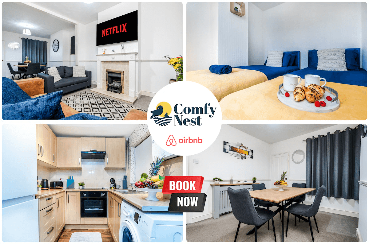 2BR House|Comfy Nest Contractors Stay Northampton