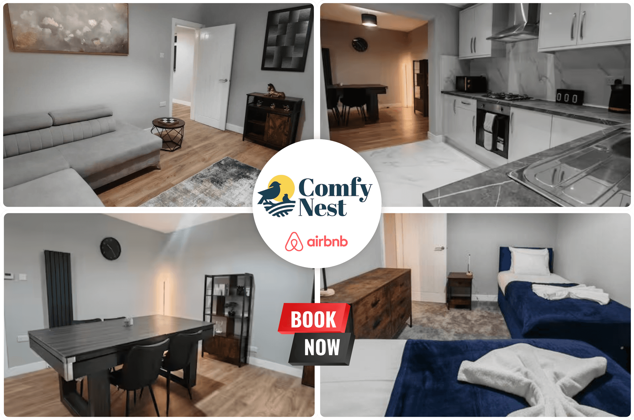4BR By Comfy Nest Flexible Renting Wolverhampton