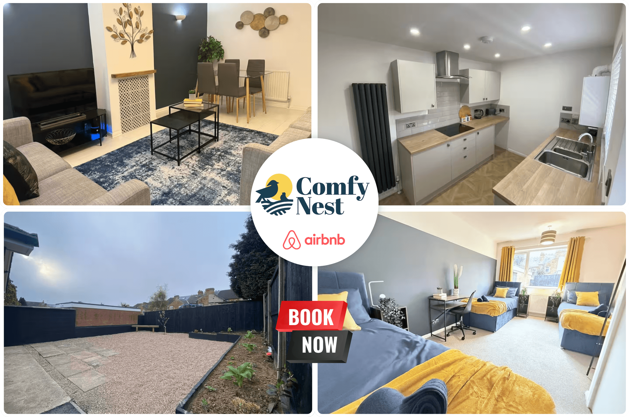 2BR Bungalow|Comfy Nest Flexible Renting Ilkeston