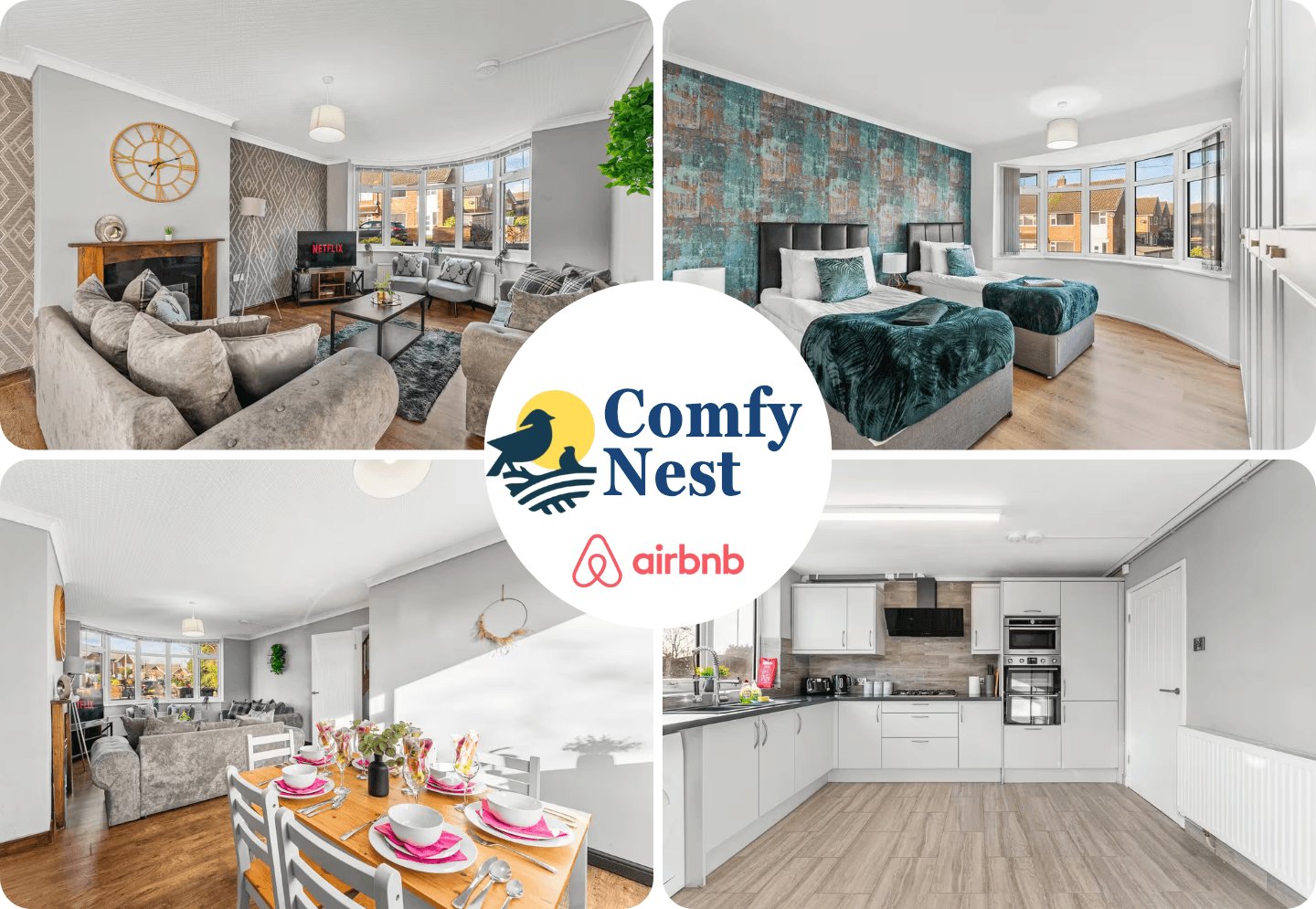 5BD Comfy Nest Long Stays Accommodation Brampton