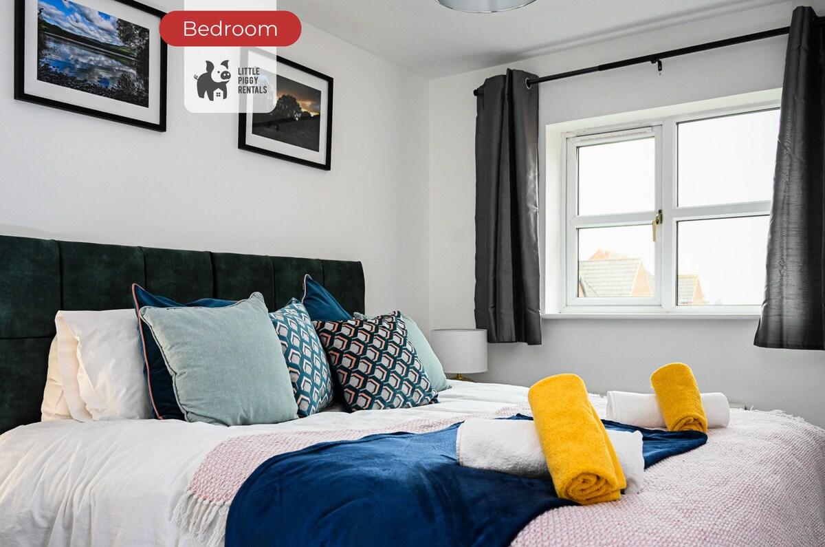 Spacious 4br House w/ 5 Beds, Fast Wi-Fi & Parking2