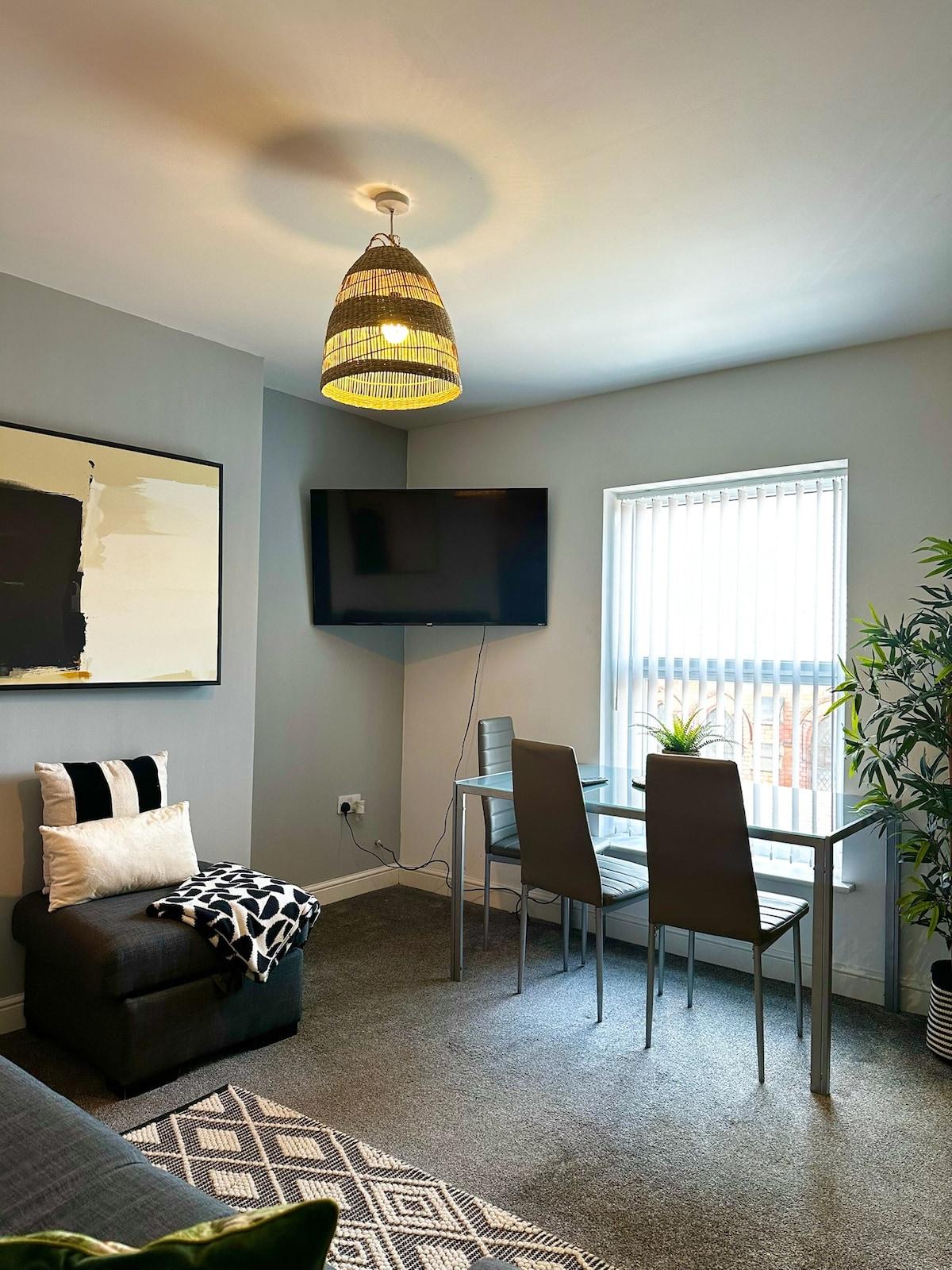 Ideal Wigan Base: 1BR for Cosy Stays2