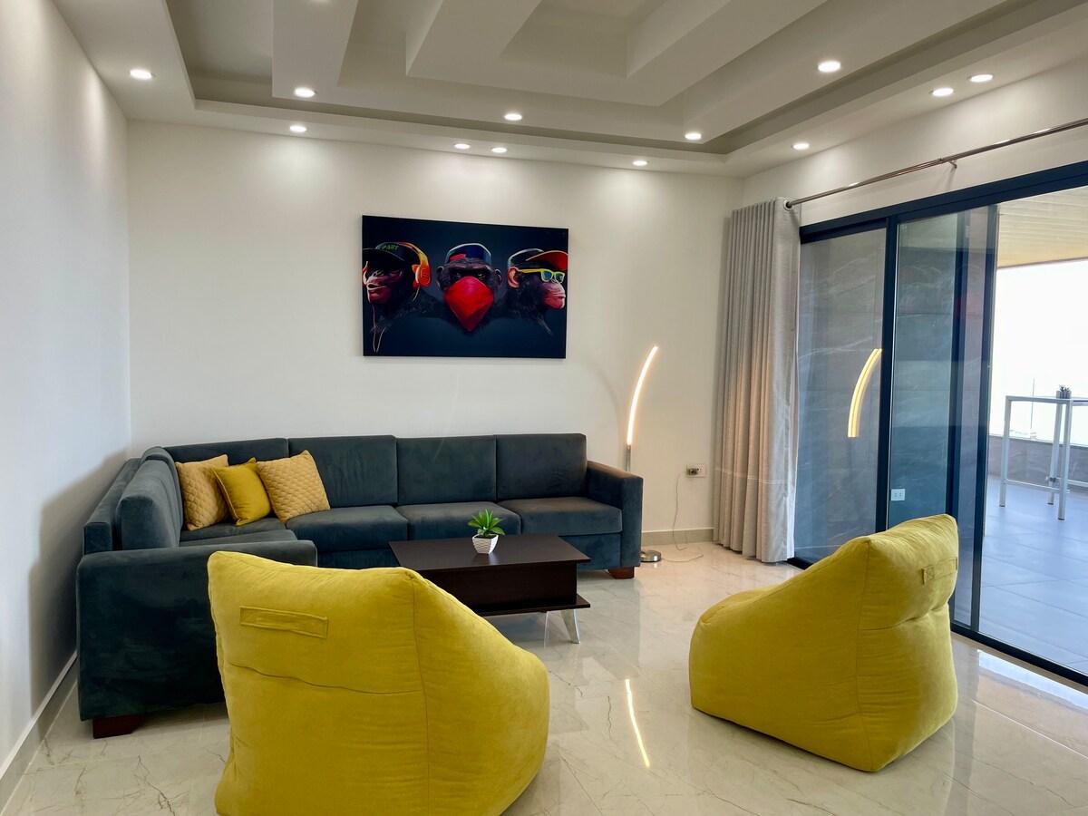 Modern 2BR with Open Sea View | Kfar Abida