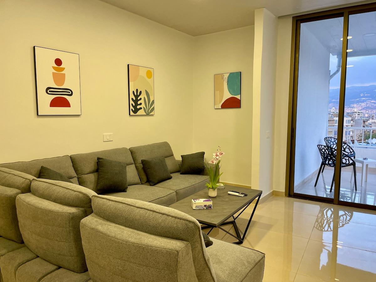 Modern Apartment with Balcony Near Mar Mikhael4