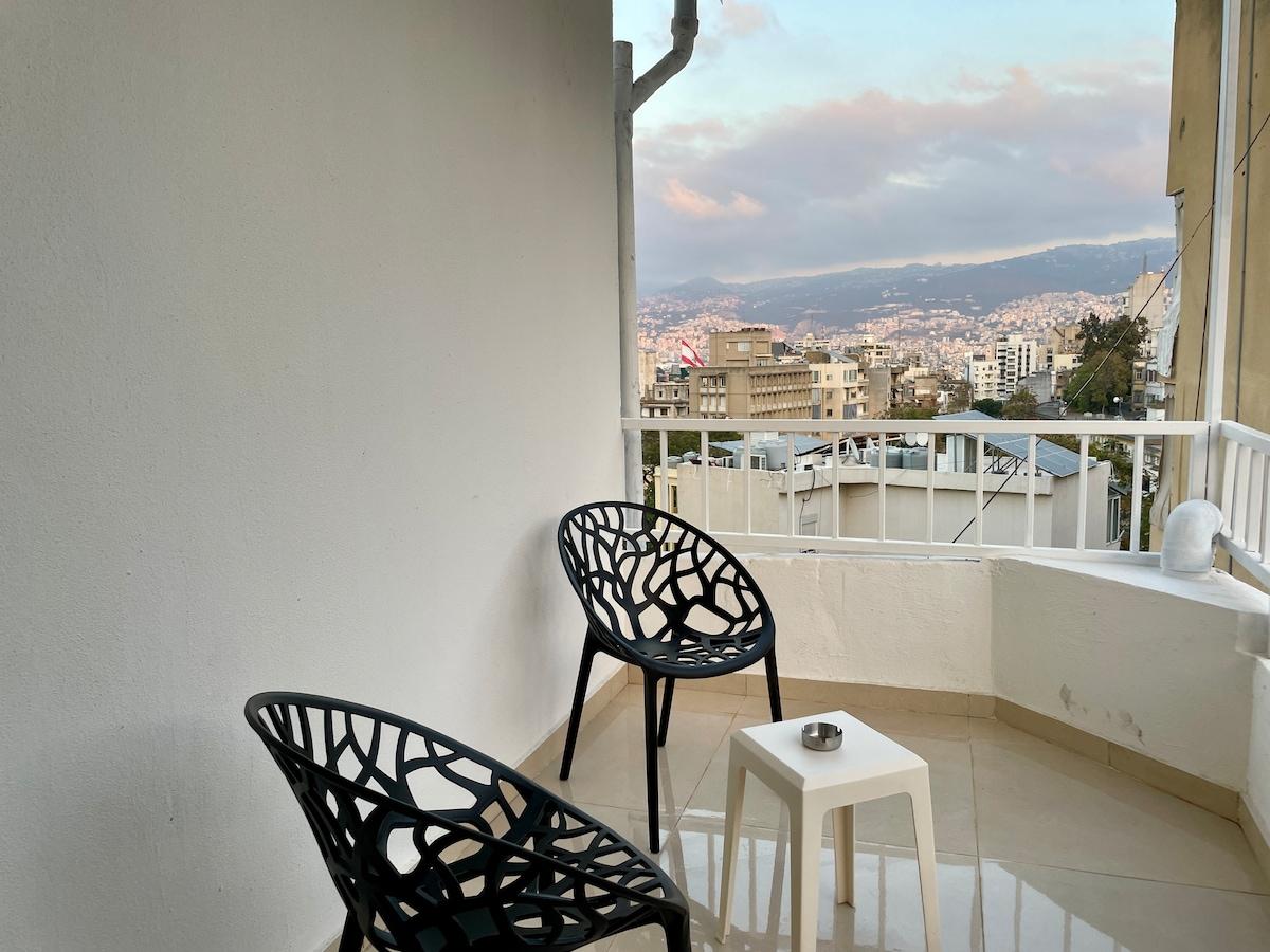 Modern Apartment with Balcony Near Mar Mikhael3