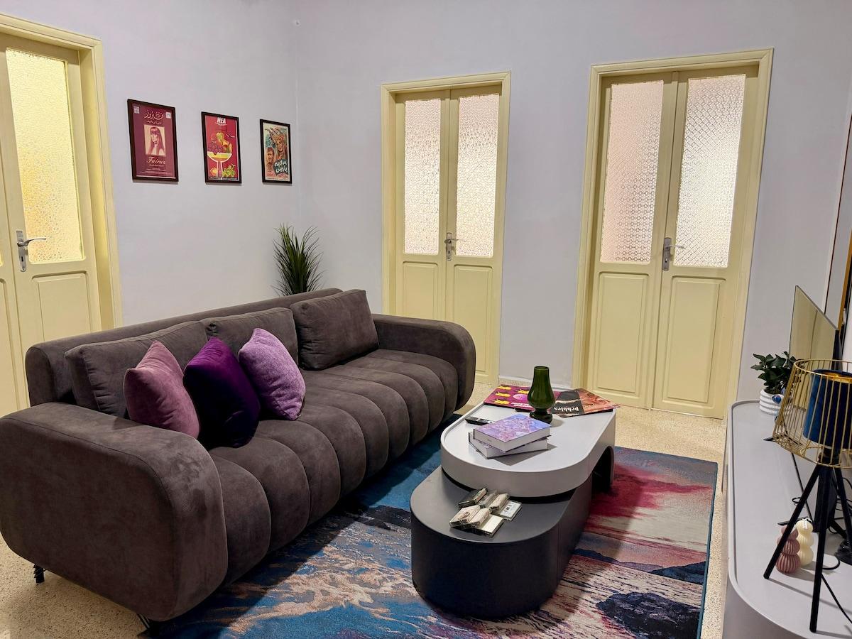 Vintage Beirut 2BR Apartment | Near Mar Mikhael